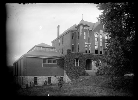 Left wing of Barker Hall showing gymnasium