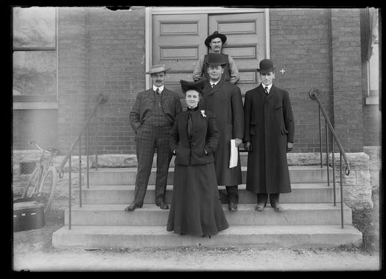 Group: Guyn, Wilson, Miss Clay, J.P. Brook, 2 others