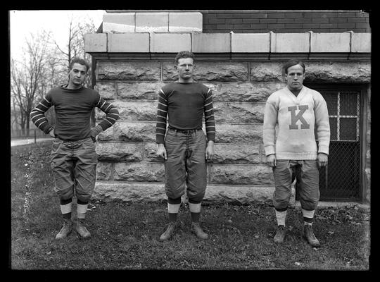 Football players: Abe Roth, quarterback or right end, William Stanley Carrithers, William Rodes, halfback