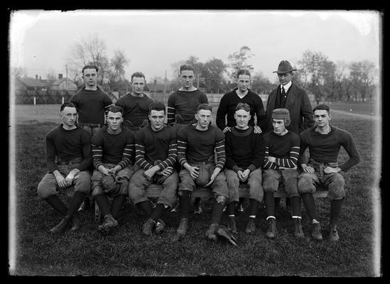 Football team, junior team, Coach William D. Funkhouser