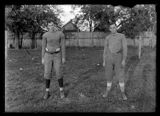 Two football players, possibly James Park on left