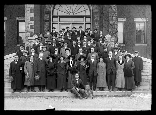 Junior class, boy with dog in front