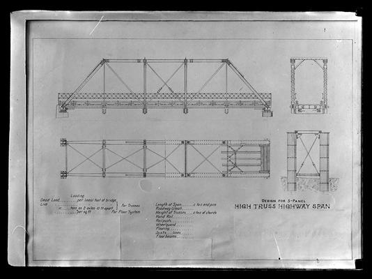 High truss highway span