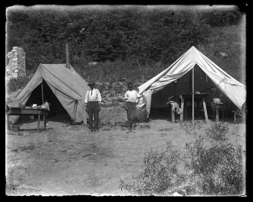 Camp at Valley View, two tents