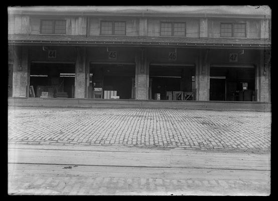 Vine Street Freight Depot, Commerce Street side, sections 44 through 47