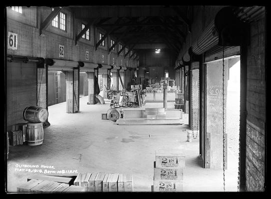 Freight Depot, interior of outbound house between stations 10 and 11