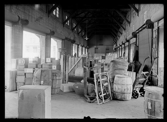 Interior of Freight Depot, outbound house, side numbers 24 and 23