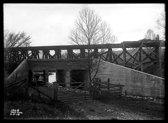 Bridge 126.9, west side, road running underneath