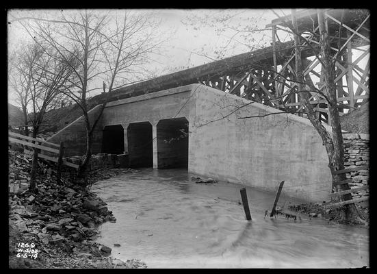Bridge 126.9, west side, stream of water
