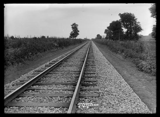 Standard ditching, mile 77, Cincinatti, New Orleans, & Texas Pacific Railway signal in distance