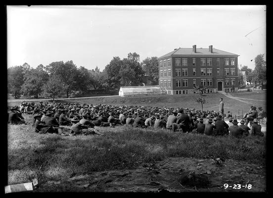 Convocation, view looking toward Agricultural Building (Scovell Hall)