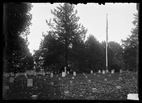 Military cemetery, AA section, flagpole