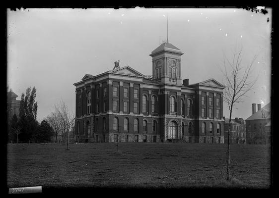 Notation Main Building, April 20, 1898, note upper part of cupola has been removed