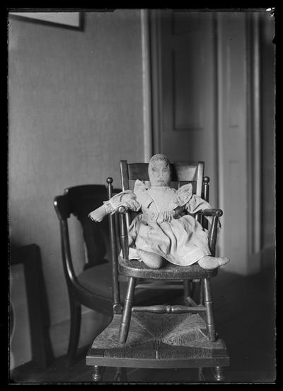 Henry Clay's rag doll in chair