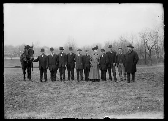 Engineering faculty with horse