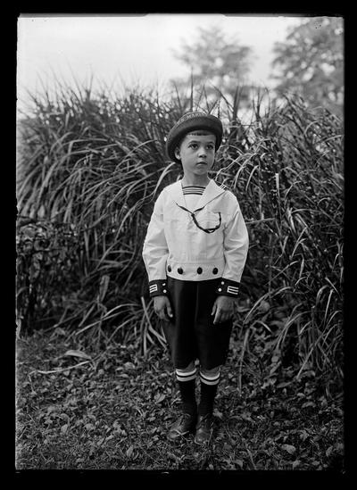 Boy in Marine suit and hat