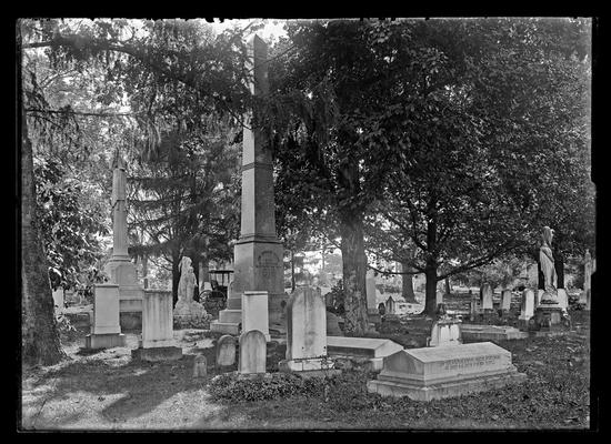 Lexington cemetery, tall shaft