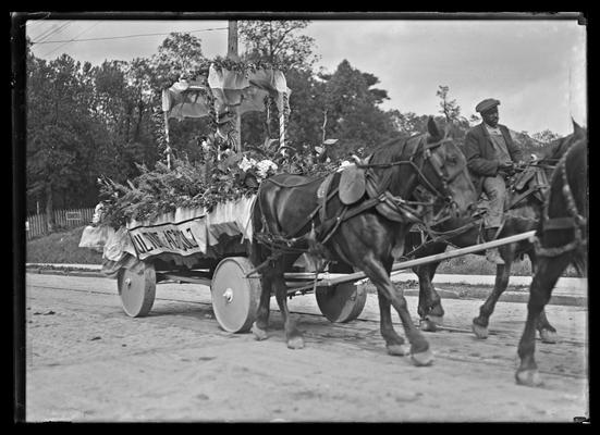 May Day, horse drawn float, agriculture