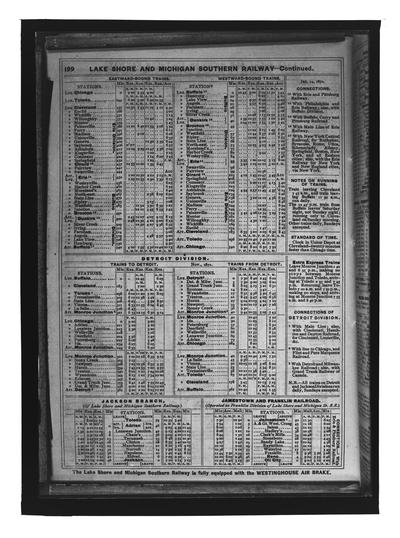 Train schedules