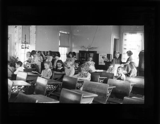 Elementary school students in the classroom
