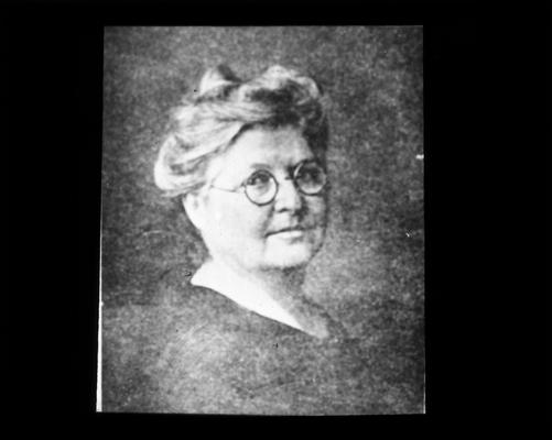 Portrait of Miss Mattie Dalton who became County Superintendent in 1925