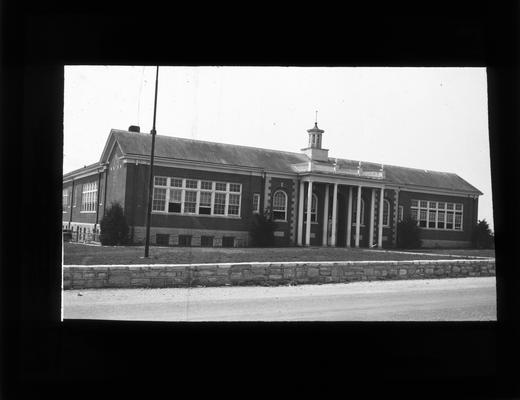Exterior view of new Athens High School, built in 1928