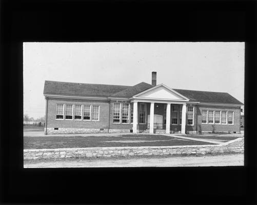 Exterior view of old Athens school, remodeled for elementary grades