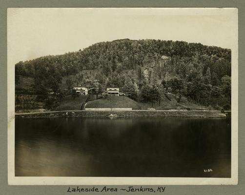 Title handwritten on photograph mounting: Lakeside Area, Jenkins, Kentucky