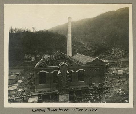 Title handwritten on photograph mounting: Central Power House