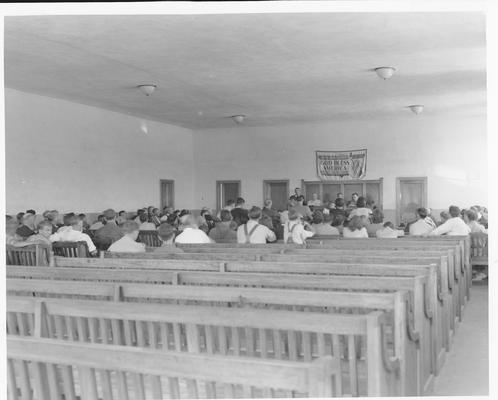 Interior of Clay County Courthouse in Manchester, KY