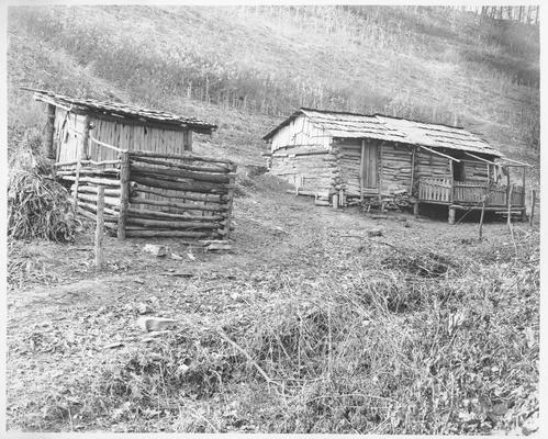 Some of the homes in East Kentucky visited by WPA literacy teachers