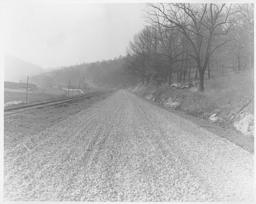 Road to State Park, graded, drained and surfaced