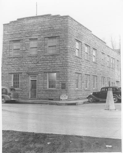 Cumberland, KY., City Hall building constructed of native stone