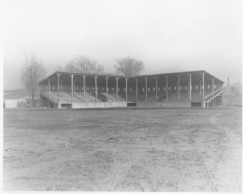 Grandstand and athletic field in Central Park, Central City, KY