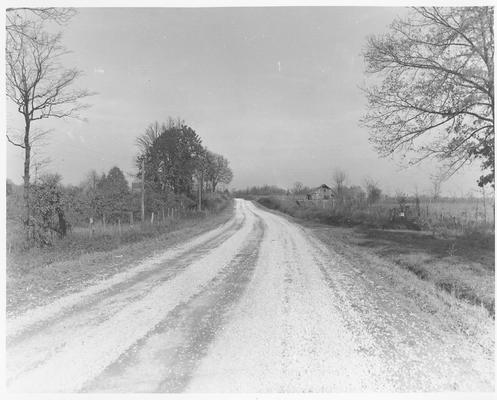 Completed section of farm-to-market road