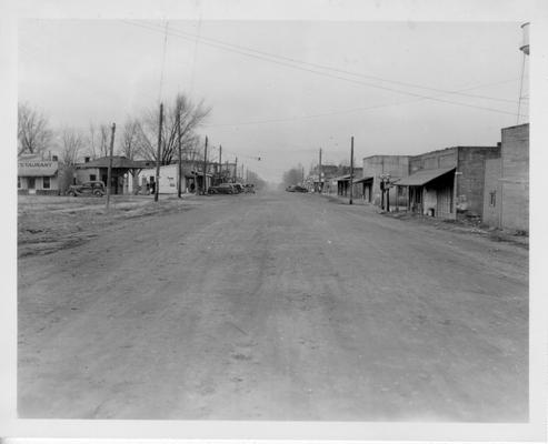 La Center Street constructed by WPA