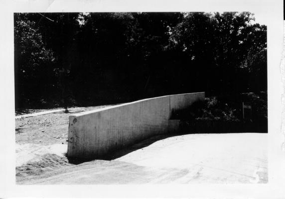 Retaining wall constructed by WPA in Middlesboro, 1941