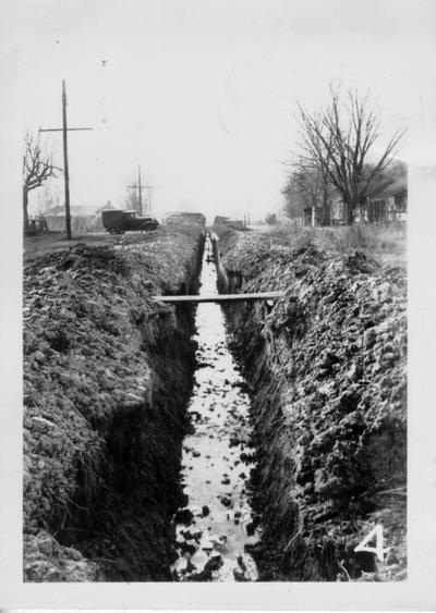 WPA sewer construction project