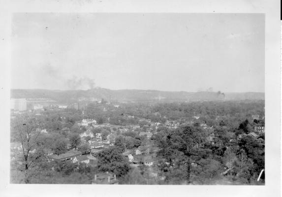 Birdseye view of Ashland taken from Water Reservoir, 1940