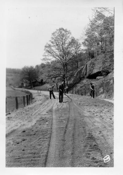 Daniel's Fork Road constructed by WPA