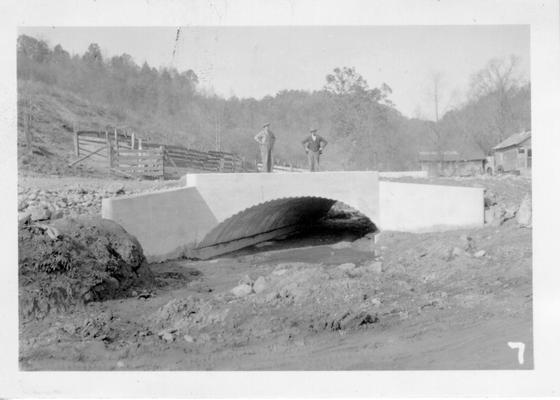 Steel arch on Garner Road built by WPA