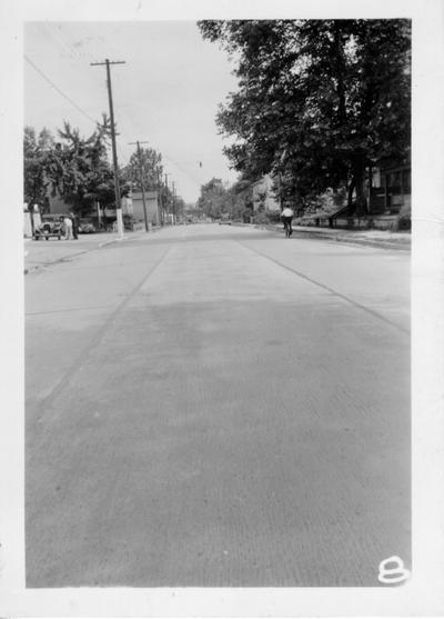 Concrete street in Catlettsburg constructed by WPA