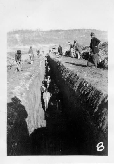 Deep Ashland sewer under construction