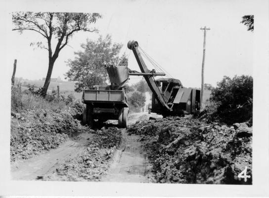Road construction in Boyle County, 1941