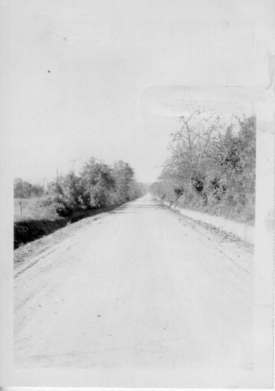 County road constructed by WPA