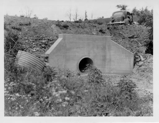 Culvert on Dutch Ridge Road, Brooksville, constructed by WPA