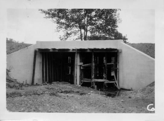 Double box culvert on Wilson Creek constructed by WPA