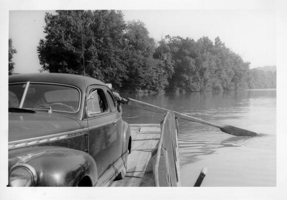 Ferry crossing the Green River near Morgantown, September, 1942