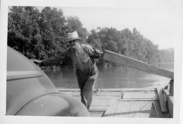 Ferry crossing the Green River near Morgantown, September, 1942