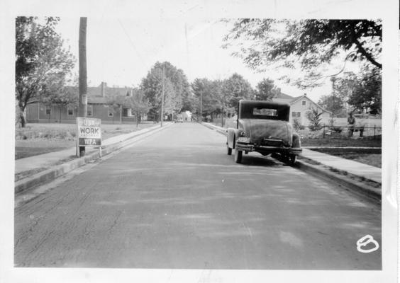 9th Street in Murray, KY constructed by WPA